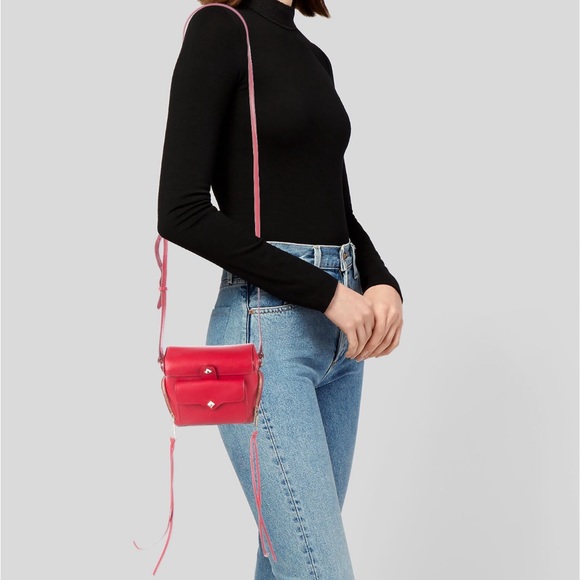 Rebecca Minkoff Red Mini Leather Bag - Picture 5 of 11